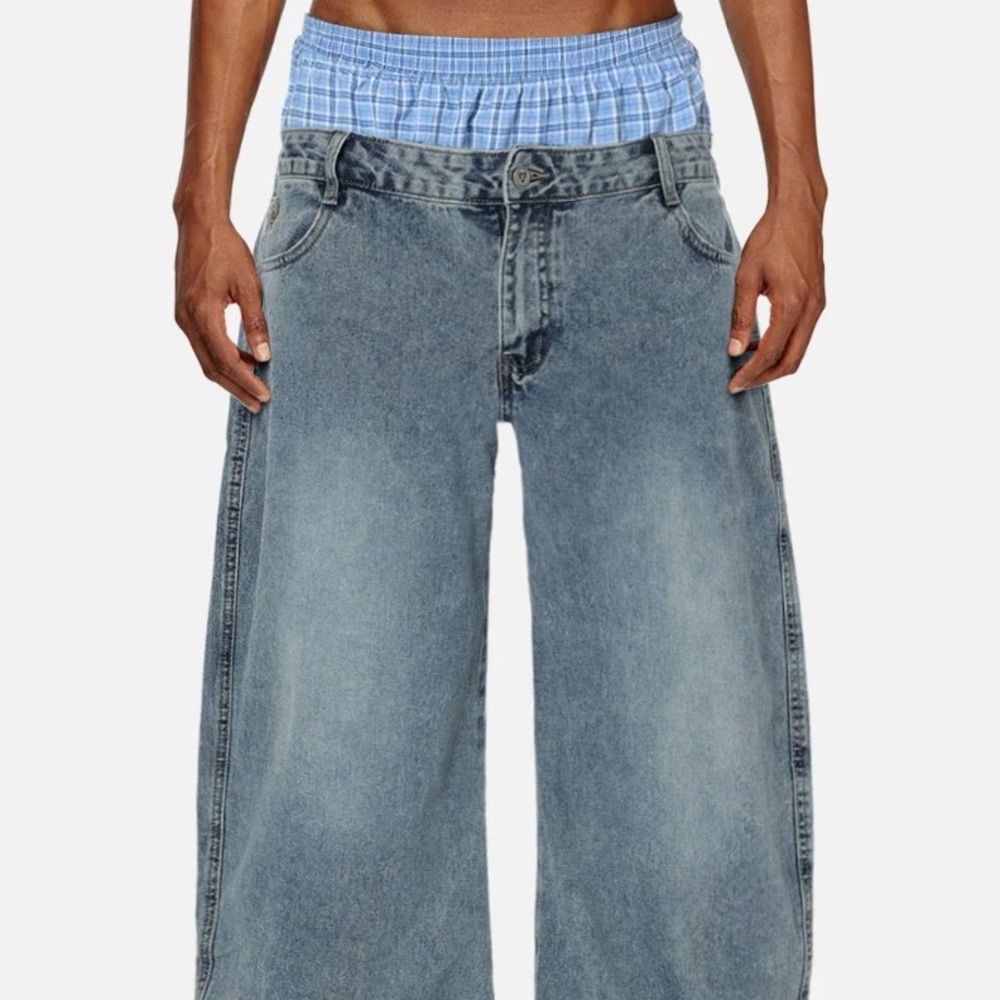 NWT Aelfric Eden Double Waist Baggy Jeans - Men, Size L